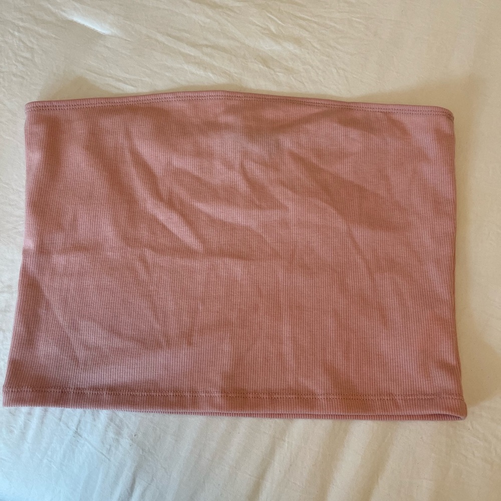 Light Pink Blush- Tube top (ribbed)